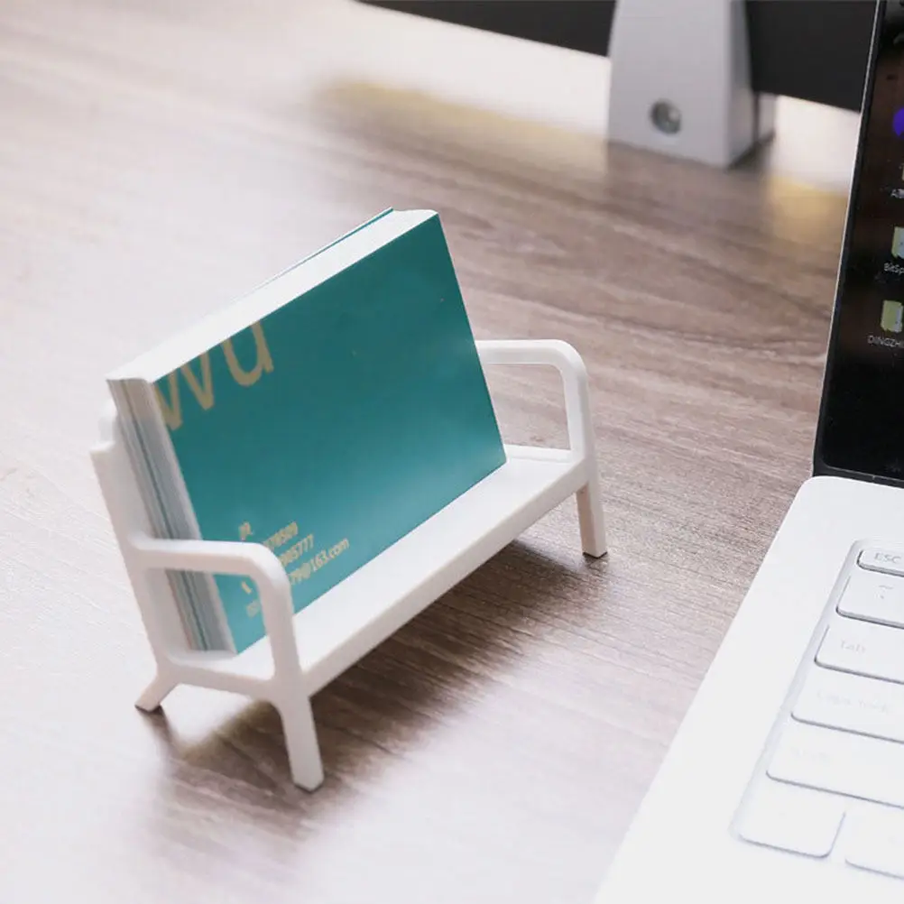 Creative Sofa Designed Business Cards Stand White Plastic Business Cards Holder Desktop Organizer Office Accessory Large
Creative Sofa Designed Business Cards Stand White Plastic Business Cards Holder Desktop Organizer Office Accessory Large