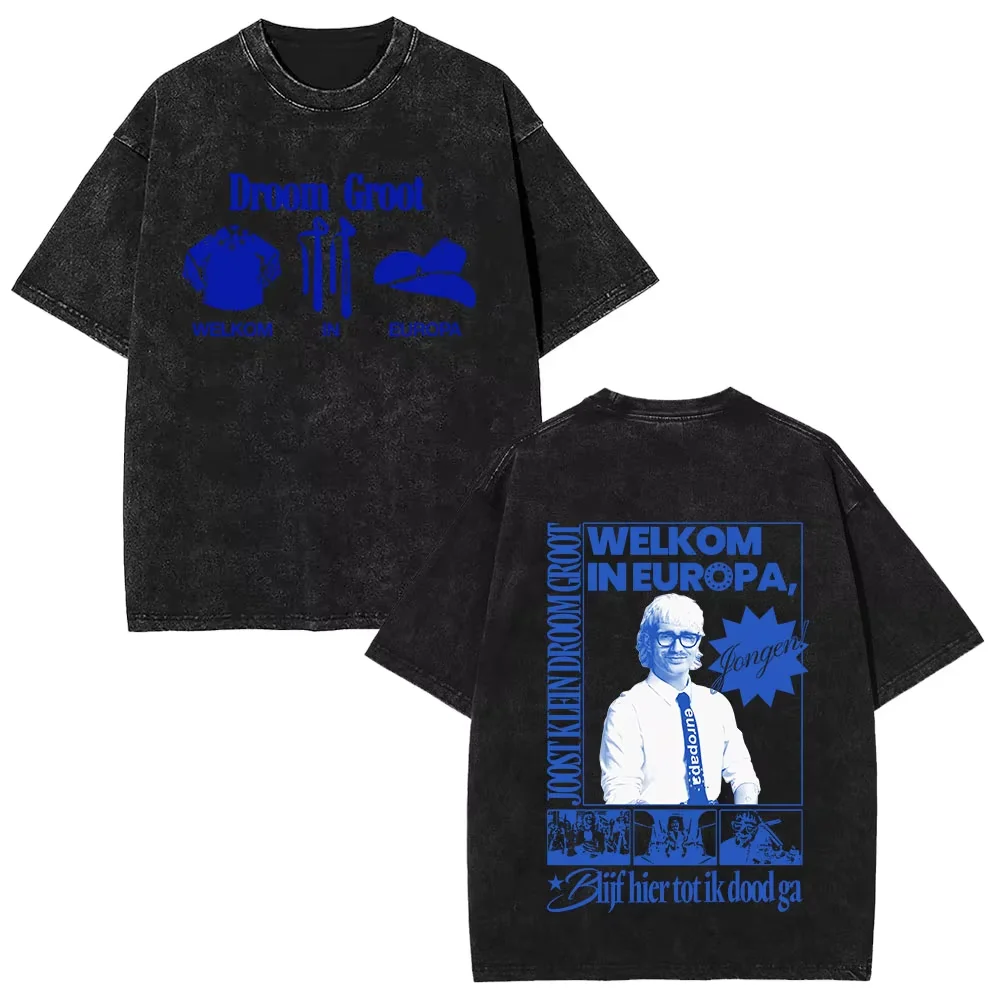 Washed Vintage Joost Klein 2024 Eurovisions Europapa Double Sided Print T-shirt Men Women Fashion High Quality Oversized T Shirt
Washed Vintage Joost Klein 2024 Eurovisions Europapa Double Sided Print T-shirt Men Women Fashion High Quality Oversized T Shirt