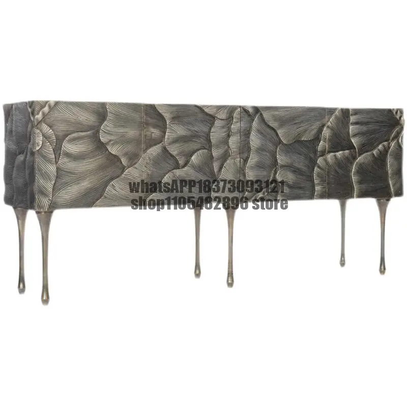 French retro entrance cabinet modern minimalist art solid wood carving dining side American light luxury decorative cabinet
French retro entrance cabinet modern minimalist art solid wood carving dining side American light luxury decorative cabinet