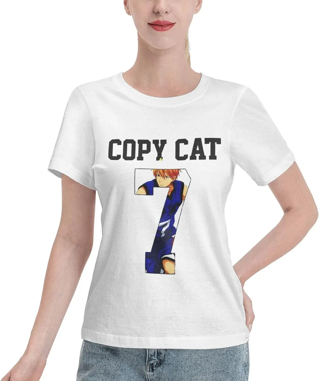 Anime cartoon T Shirt Womens Summer Cotton Tee Round Neck Tops Casual Short Sleeve Shirts
Anime cartoon T Shirt Womens Summer Cotton Tee Round Neck Tops Casual Short Sleeve Shirts