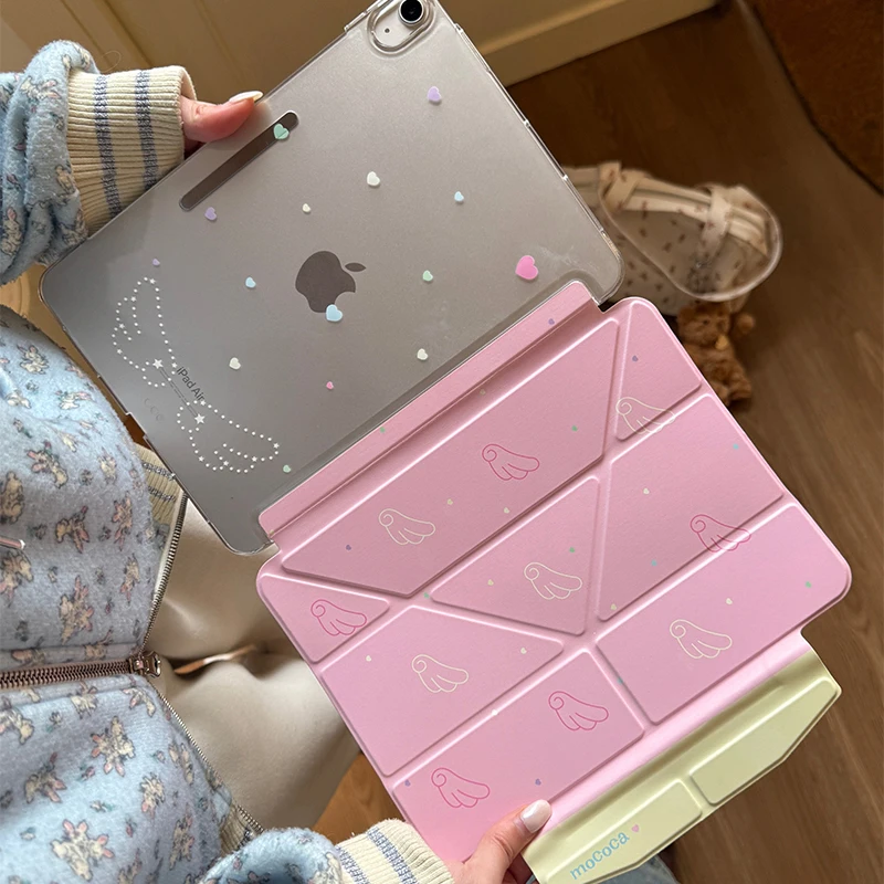 Korean Angel Wings Heart New Tablet Case For iPad Pro 11 12.9in 13 M4 M5 Case 9.7 10.2 5/6th 7/8/9 11th Mini Air 3 4 5 6 7 Cover
Korean Angel Wings Heart New Tablet Case For iPad Pro 11 12.9in 13 M4 M5 Case 9.7 10.2 5/6th 7/8/9 11th Mini Air 3 4 5 6 7 Cover
