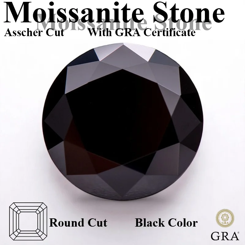 Wholesale Moissanite Stone Round Shape Primary Black Color DIY Charms Ring Necklace Earrings Main Materials Extremely Shiny Qual
Wholesale Moissanite Stone Round Shape Primary Black Color DIY Charms Ring Necklace Earrings Main Materials Extremely Shiny Qual