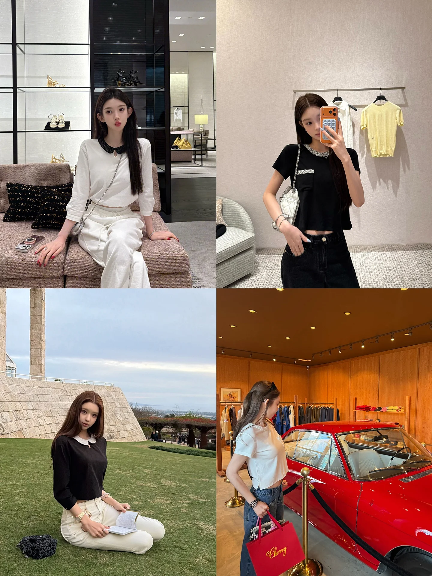 Good Morning Fan Fan Vintage Tweed Peter Pan Collar Seven Sleeve round Pocket T-Shirt Women's Commute Style Loose Fit Cotton ...
Good Morning Fan Fan Vintage Tweed Peter Pan Collar Seven Sleeve round Pocket T-Shirt Women's Commute Style Loose Fit Cotton ...
