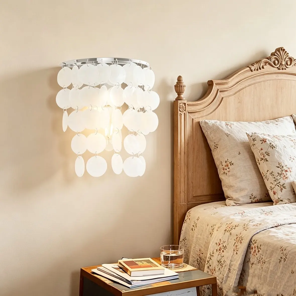 Wall Mounted Wall Sconce Silver Modern Wall Light Fixture E27 Natural Shell Stainless Steel Indoor Bedroom Living Room Decor Lamp 110V 60W
Wall Mounted Wall Sconce Silver Modern Wall Light Fixture E27 Natural Shell Stainless Steel Indoor Bedroom Living Room Decor Lamp 110V 60W