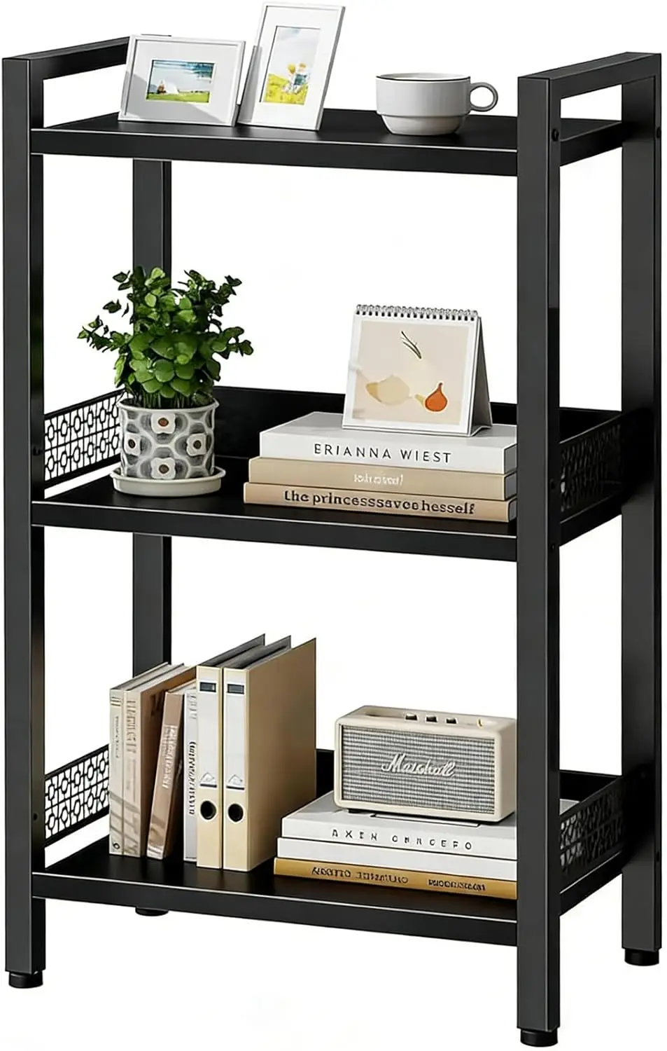 3-Tier Book Shelf, Bookcase with a Back Panel, Storage Shelves for Bedroom, Living Room & Home Storage (Black)
3-Tier Book Shelf, Bookcase with a Back Panel, Storage Shelves for Bedroom, Living Room & Home Storage (Black)