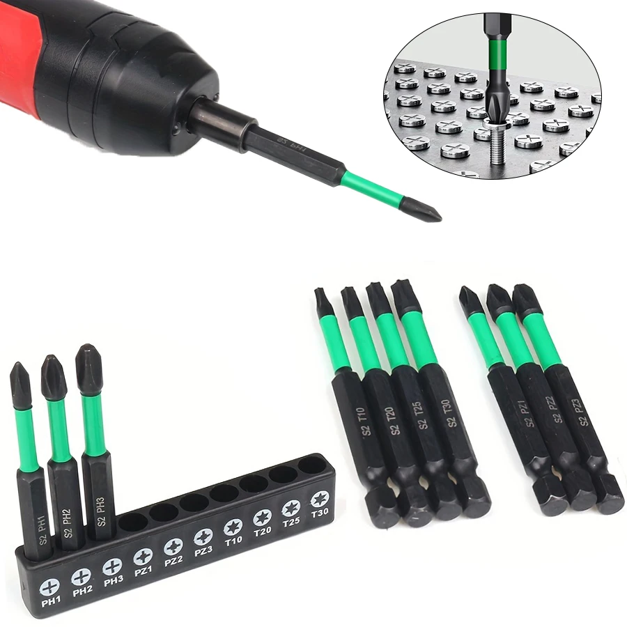 S2 phosphated black screwdriver bit, flashlight drill, cape drill bit, electric tool accessory, used for repairing gifts
S2 phosphated black screwdriver bit, flashlight drill, cape drill bit, electric tool accessory, used for repairing gifts