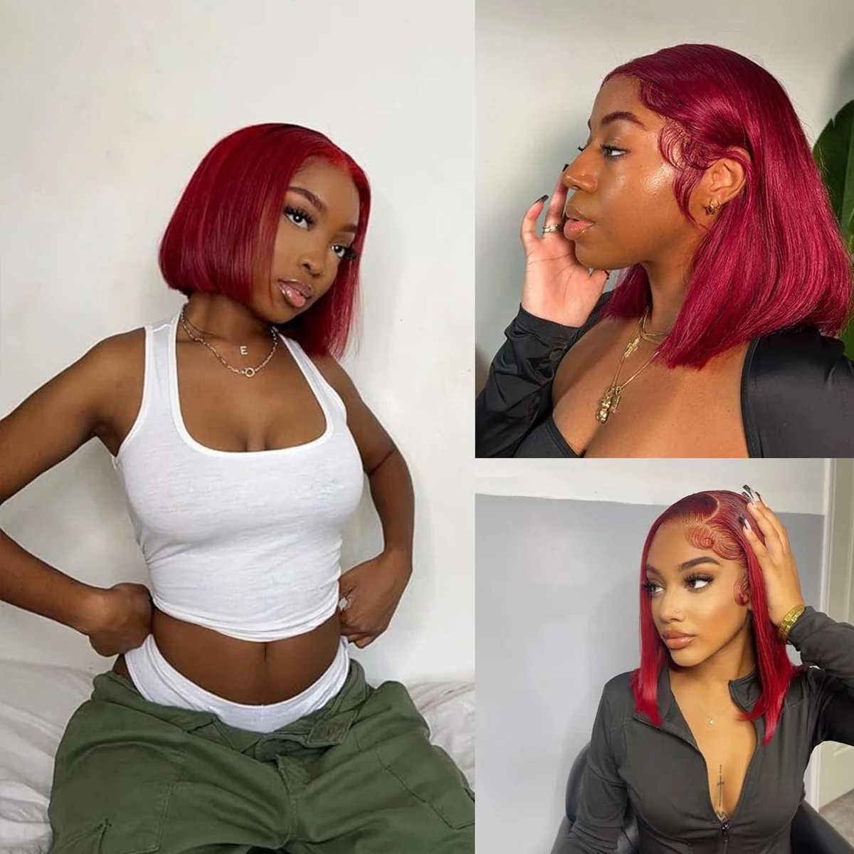 5x5 HD Transparent Lace Front Wig 99J Bungundy Straight Bob Human Hair Wig Short Bob Wig Wine Red Glueless Wigs Pre Cut Lace Wig
5x5 HD Transparent Lace Front Wig 99J Bungundy Straight Bob Human Hair Wig Short Bob Wig Wine Red Glueless Wigs Pre Cut Lace Wig