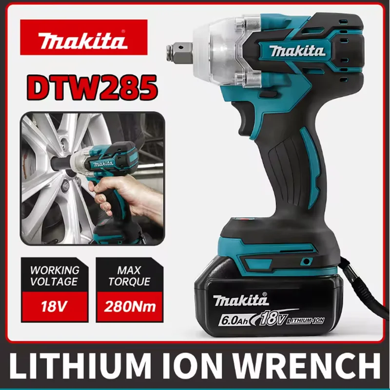 Makita DTW285 320N.M Torque Brushless Electric Impact Wrench Cordless Electric Drill 1/2" Wrench Power Tools For 18V Battery
Makita DTW285 320N.M Torque Brushless Electric Impact Wrench Cordless Electric Drill 1/2" Wrench Power Tools For 18V Battery