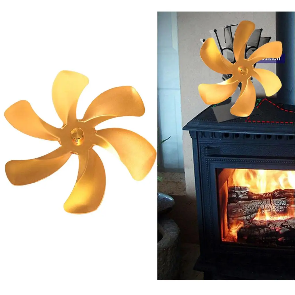 6-сменный вентилятор, экологически чистая циркуляция — эффективное распределение тепла, лопасть вентилятора с дровяной горелкой, золотой
6-сменный вентилятор, экологически чистая циркуляция — эффективное распределение тепла, лопасть вентилятора с дровяной горелкой, золотой
