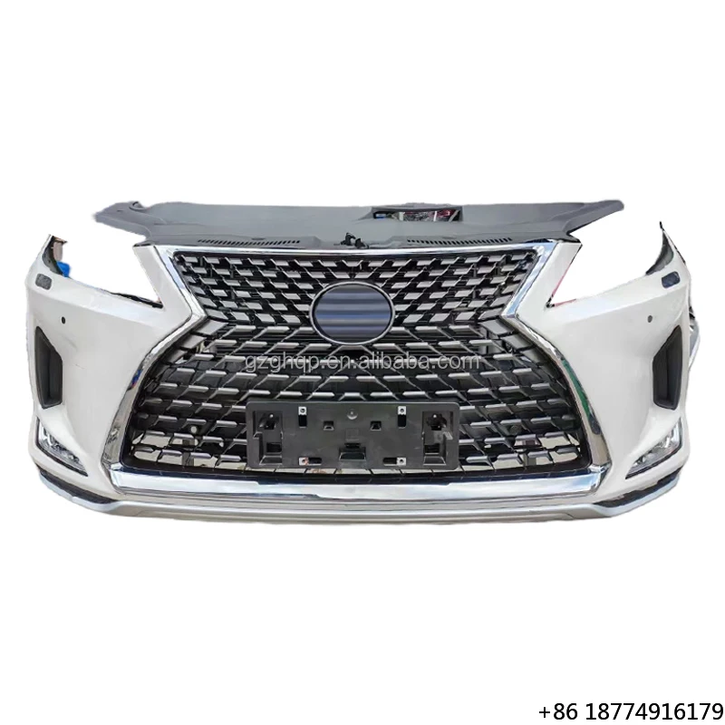 High Quality RX450 Front Bumper with Radiator Fan Grille Auto Parts for RX300 2020-2021
High Quality RX450 Front Bumper with Radiator Fan Grille Auto Parts for RX300 2020-2021