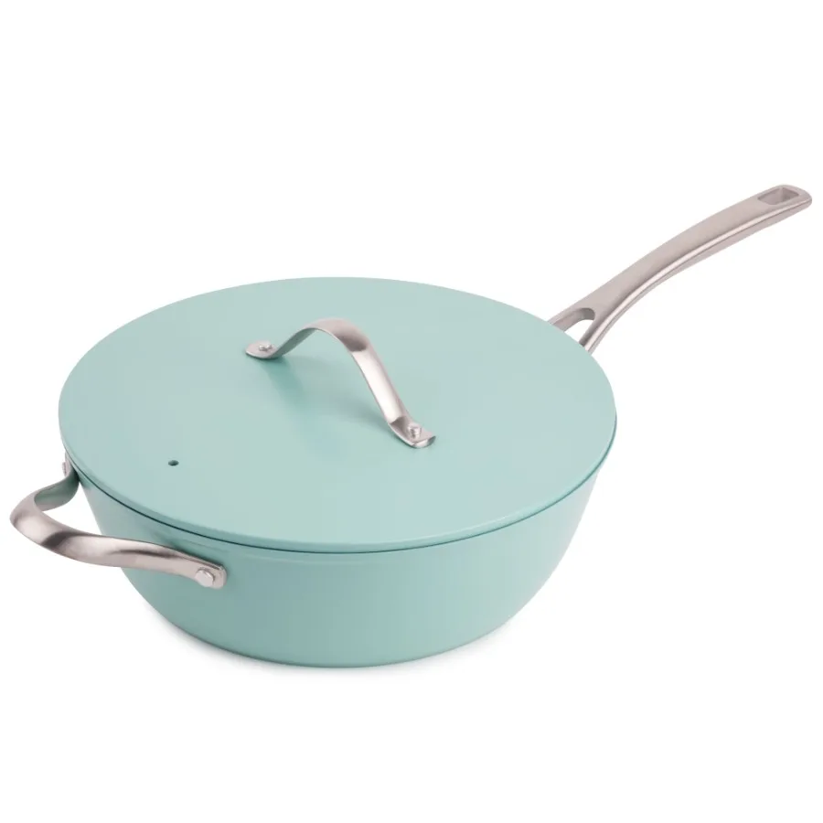 Thyme and Table Chef Set with Steamer Basket Acadia Blue
Thyme and Table Chef Set with Steamer Basket Acadia Blue
