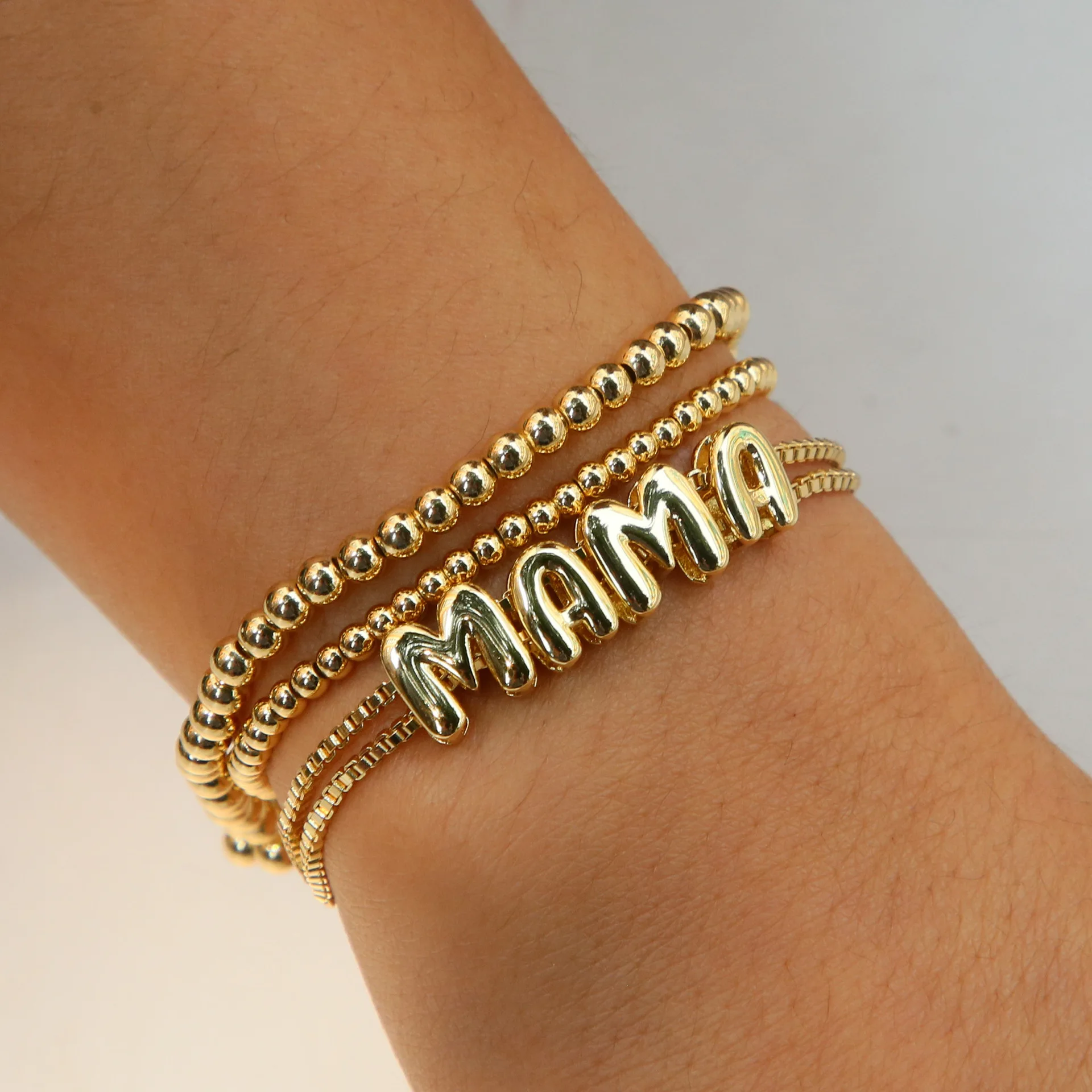 Adjustable Box Chain Bubble Letter Custom Name Bracelet 26 Letters Women's Jewelry Gift For Best Friend Support Dropshipping
Adjustable Box Chain Bubble Letter Custom Name Bracelet 26 Letters Women's Jewelry Gift For Best Friend Support Dropshipping