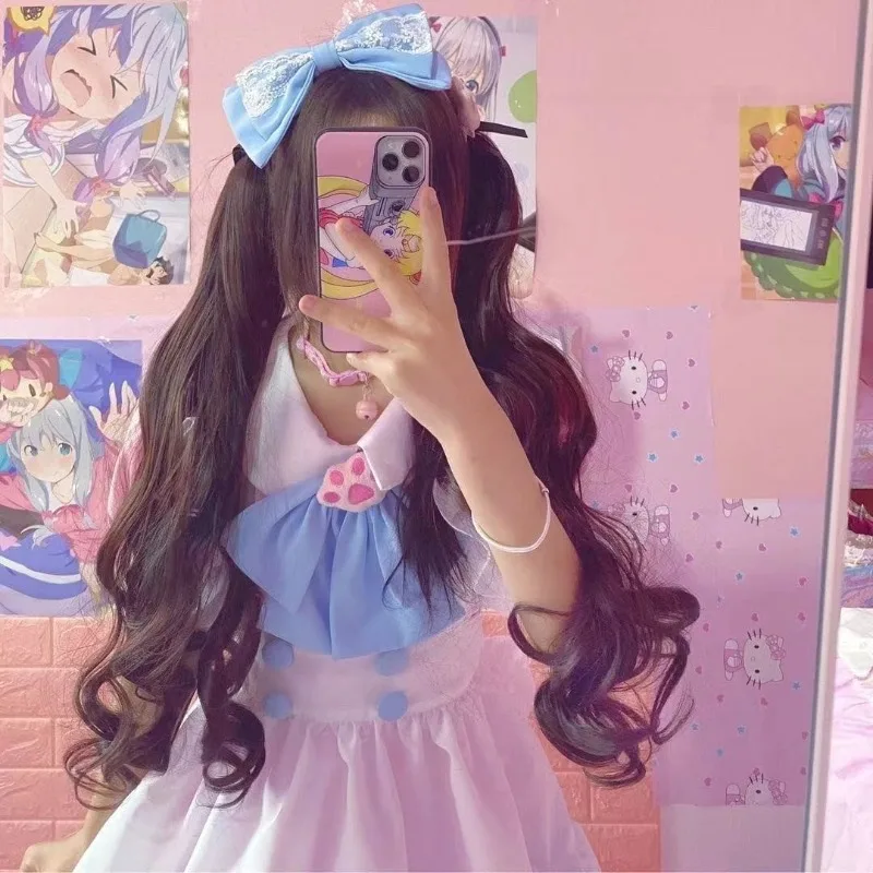 Maid Dress Super Cute Big Bow Lolita Dress Women's Dress Pink and Blue Cute Dress Comic Show Stage Performance Clothing
Maid Dress Super Cute Big Bow Lolita Dress Women's Dress Pink and Blue Cute Dress Comic Show Stage Performance Clothing