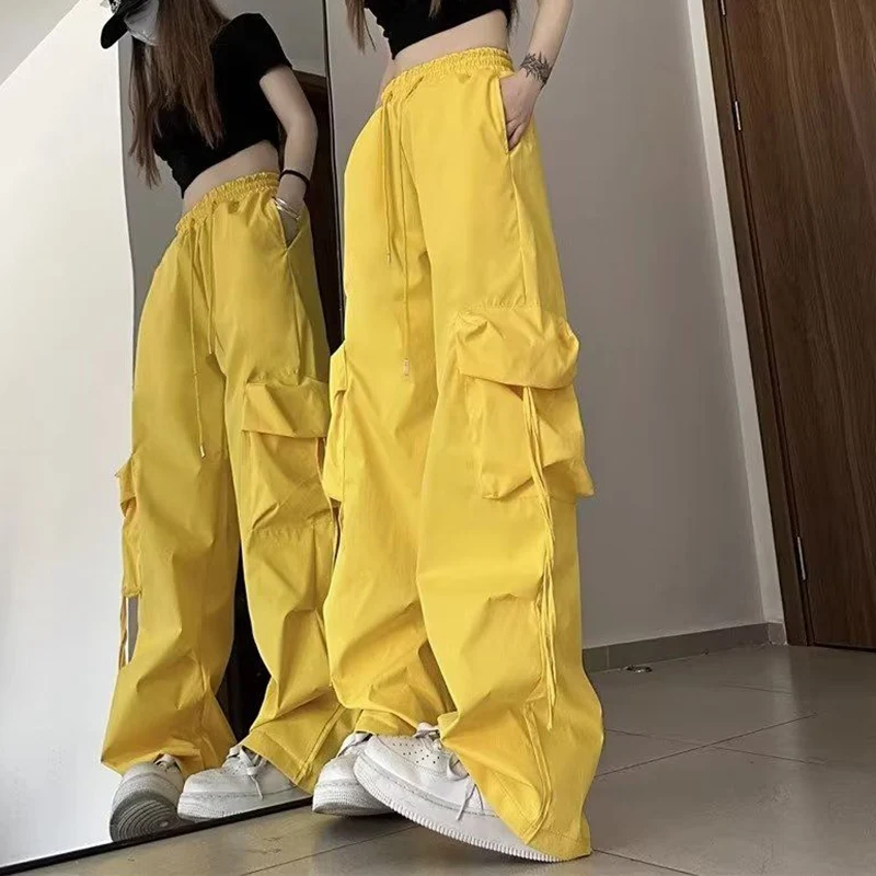New Female Streetwear Big Size Cargo Pants Summer Lady Chic Designer Straight Leg Casual Trousers Women High Street Baggy Slacks
New Female Streetwear Big Size Cargo Pants Summer Lady Chic Designer Straight Leg Casual Trousers Women High Street Baggy Slacks