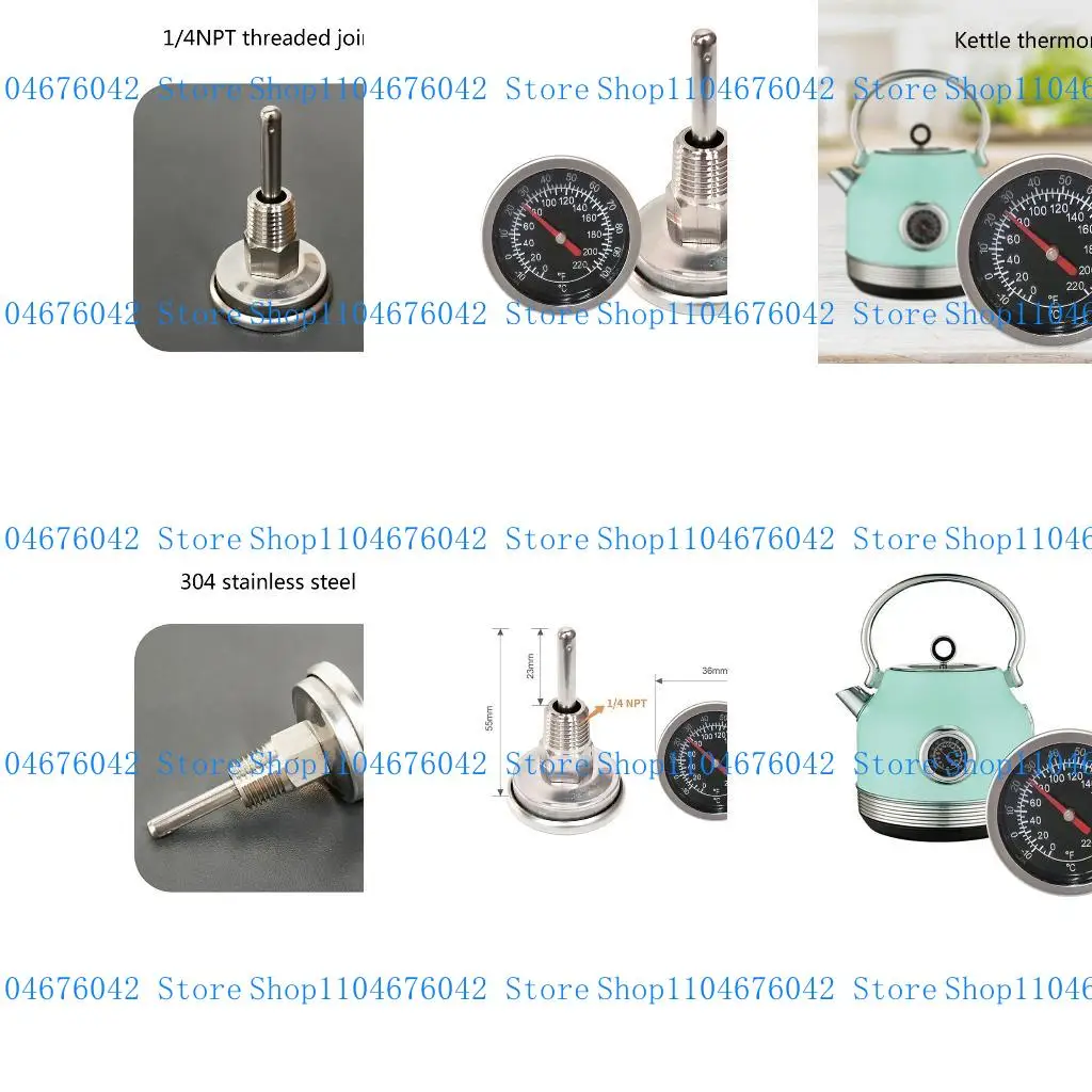 5asd Dial Thermometer for Boiler Tea Pot Kettle -10-100℃/0-220ºF 1/4 NPT Thread Joint
5asd Dial Thermometer for Boiler Tea Pot Kettle -10-100℃/0-220ºF 1/4 NPT Thread Joint