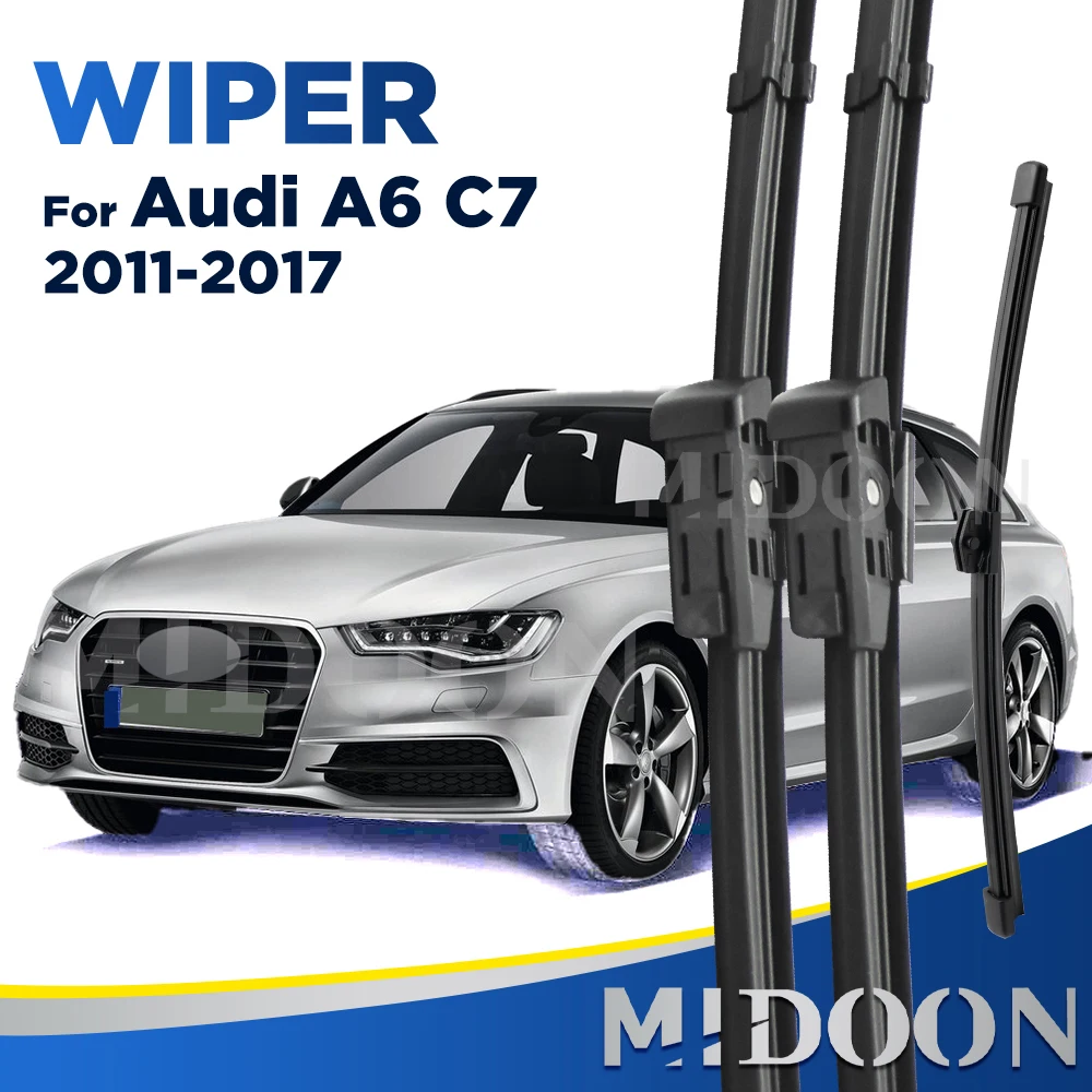 MIDOON Wiper For Audi A6 C7 2011-2017 2012 2013 2014 2015 2016 Wiper Front&Rear Wiper Blades Windscreen Brushes 26"+21"+16"
MIDOON Wiper For Audi A6 C7 2011-2017 2012 2013 2014 2015 2016 Wiper Front&Rear Wiper Blades Windscreen Brushes 26"+21"+16"