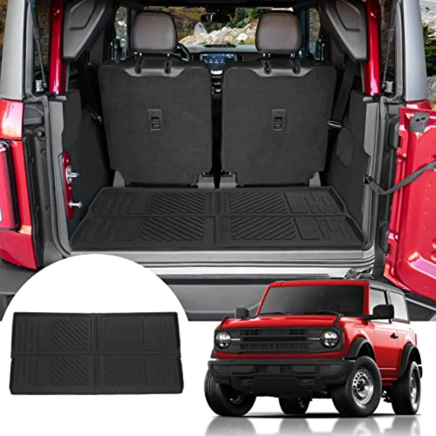 Cargo Liner Trunk Mat for Ford Bronco Accessories 2026, 2021-2025 2-Door TPE Material All-Weather Trunk Liner to Prevent Moveme
Cargo Liner Trunk Mat for Ford Bronco Accessories 2026, 2021-2025 2-Door TPE Material All-Weather Trunk Liner to Prevent Moveme