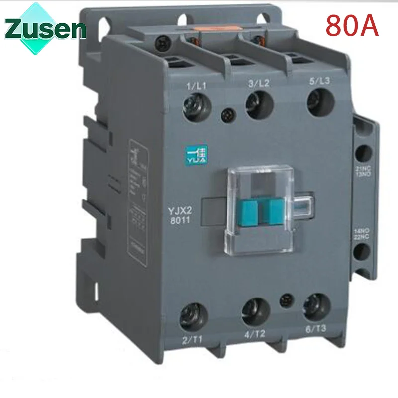 Zusen YJX2-8011 Контактор переменного тока 80А 3-фазный 3-полюсный 1НО1НЗ Напряжение катушки 380 В 220 В 110 В 36 В 24 В 50 Гц
Zusen YJX2-8011 Контактор переменного тока 80А 3-фазный 3-полюсный 1НО1НЗ Напряжение катушки 380 В 220 В 110 В 36 В 24 В 50 Гц