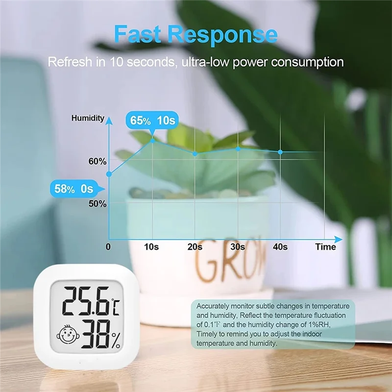 Mini LCD Digital Thermometer Hygrometer Indoor Room Temperature Humidity Meter Sensor Gauge
Mini LCD Digital Thermometer Hygrometer Indoor Room Temperature Humidity Meter Sensor Gauge