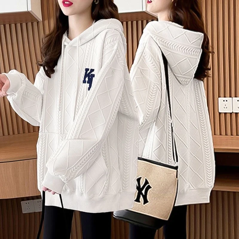 Korean Version Of Leisure Sweet age Reduction Loose Thin Hooded Hoodie Women2025 Spring Autumn New All-match Medium Long Clothes
Korean Version Of Leisure Sweet age Reduction Loose Thin Hooded Hoodie Women2025 Spring Autumn New All-match Medium Long Clothes