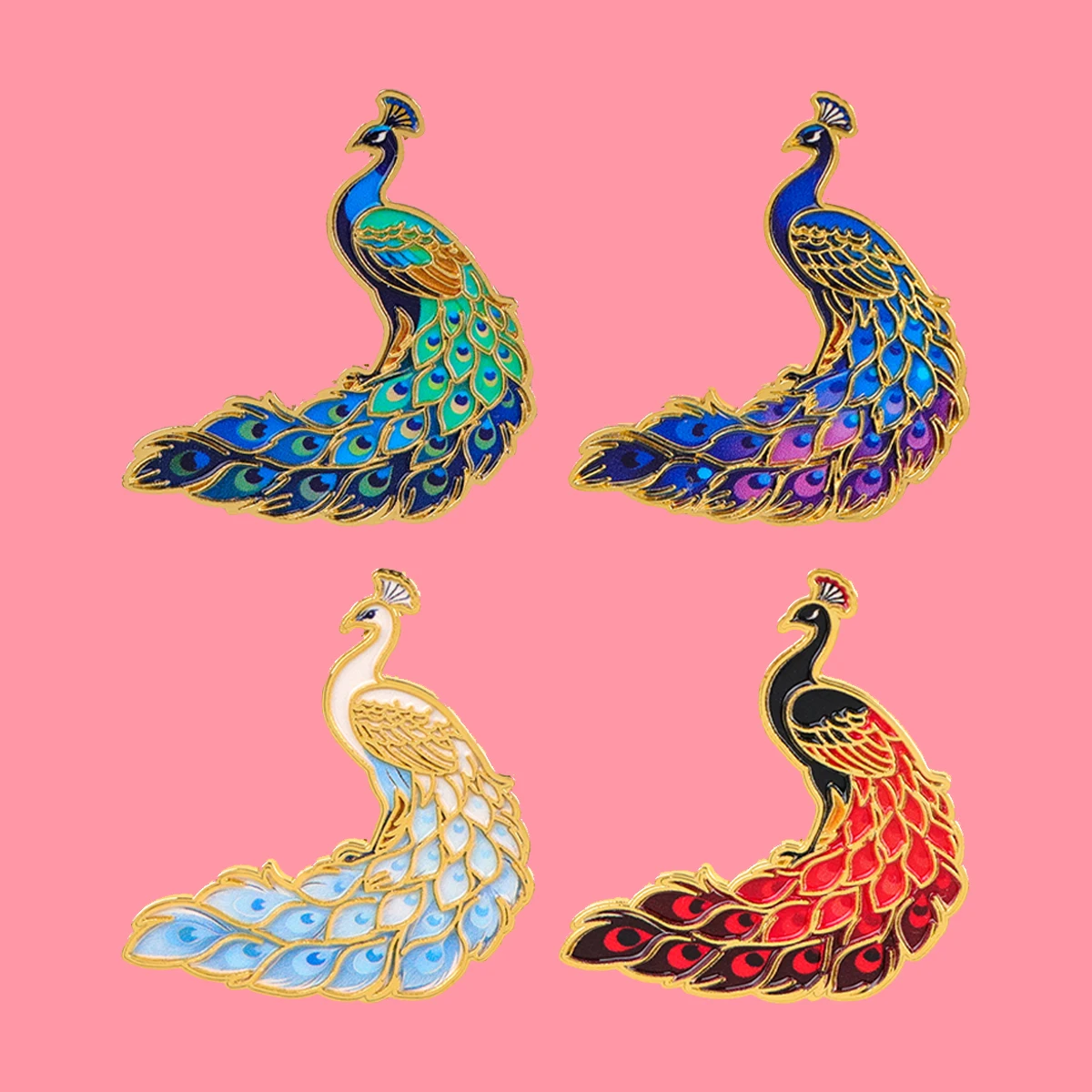 Colorful Peacock Enamel Pins Funny Animals Birds Brooch Lapel Pin Badge on Backpack Clothing Accessories Fashion Jewelry Gifts
Colorful Peacock Enamel Pins Funny Animals Birds Brooch Lapel Pin Badge on Backpack Clothing Accessories Fashion Jewelry Gifts