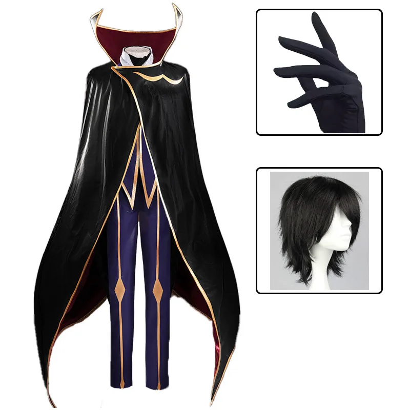 Мужской костюм Lelouch of Rebellion для косплея Zero Lelouch Lamperouge, костюм на Хэллоуин, парик, перчатки, униформа, костюм для косплея
Мужской костюм Lelouch of Rebellion для косплея Zero Lelouch Lamperouge, костюм на Хэллоуин, парик, перчатки, униформа, костюм для косплея