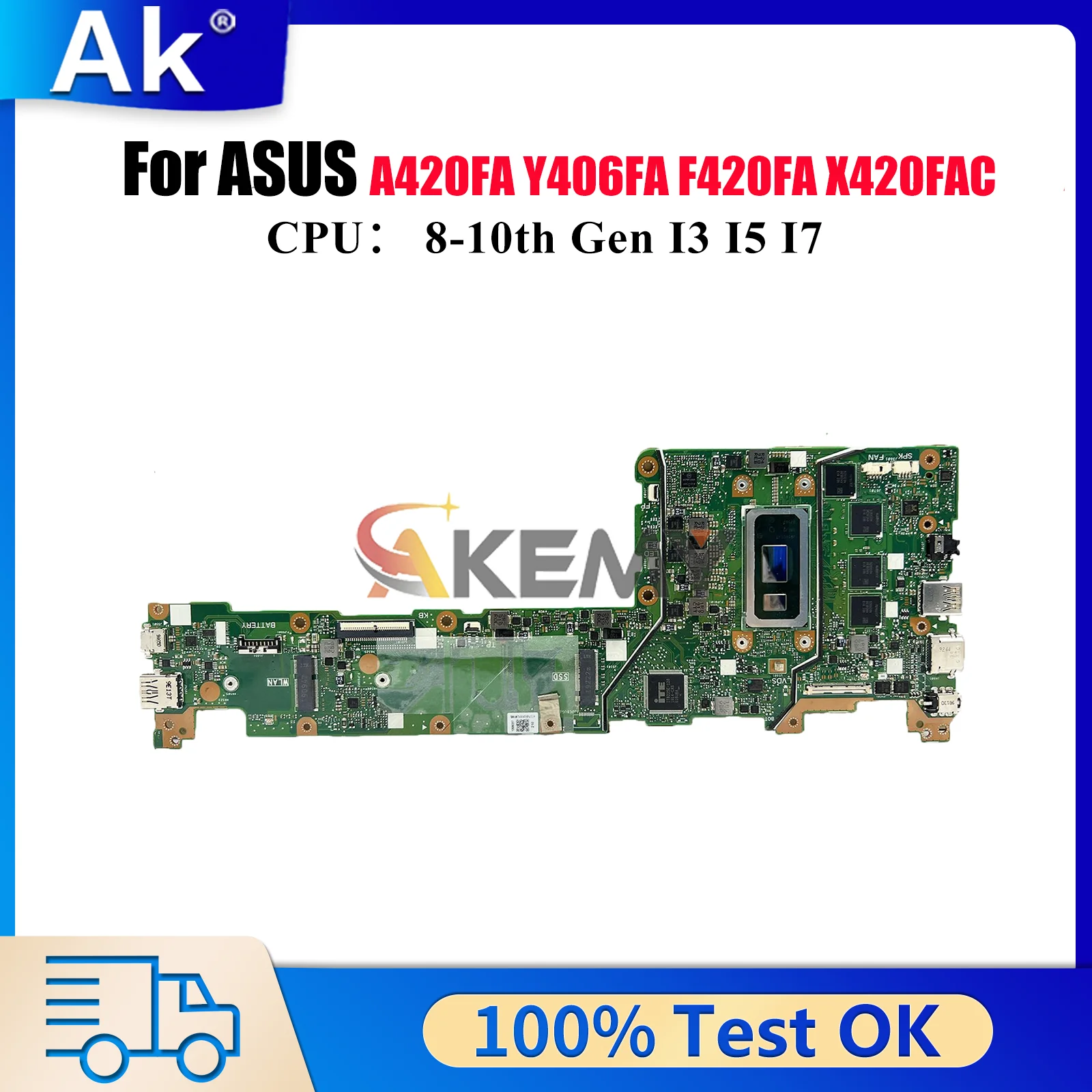 X420FA Laptop Motherboard For ASUS VivoBook Y406FA X420F X420FA A420FA F420FA X420FAC Mainboard With I3 I5 I7 CPU 100% tests OK
X420FA Laptop Motherboard For ASUS VivoBook Y406FA X420F X420FA A420FA F420FA X420FAC Mainboard With I3 I5 I7 CPU 100% tests OK