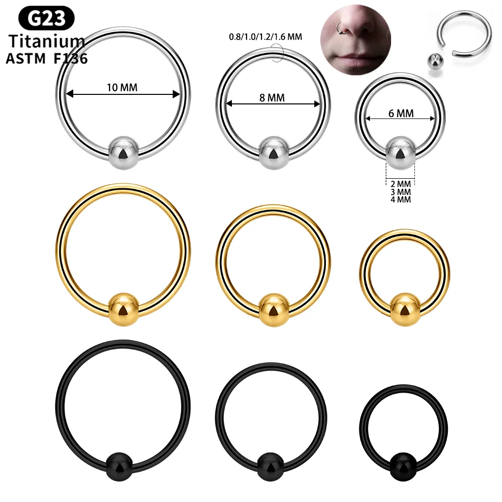 1/5pcs G23 Titanium Piercing 16G 20G Captive Bead Ring Ball Closure Nipple Nose Septum Hoop Lip Ear Tragus Earrings Body Jewelry
1/5pcs G23 Titanium Piercing 16G 20G Captive Bead Ring Ball Closure Nipple Nose Septum Hoop Lip Ear Tragus Earrings Body Jewelry