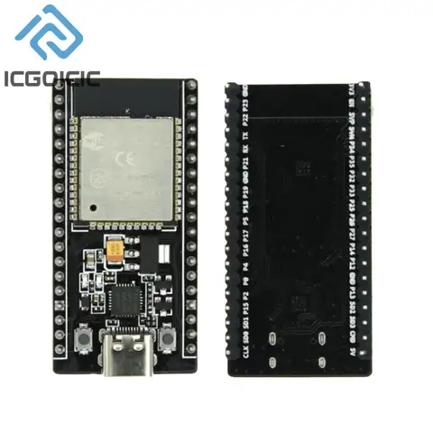 Placa de expansión de TYPE-C de doble núcleo, placa de expansión de ESP32-DevKitC-32, ESP32, ESP-WROOM-32, USB, CH340C, CP2102, WiFi + Bluetooth