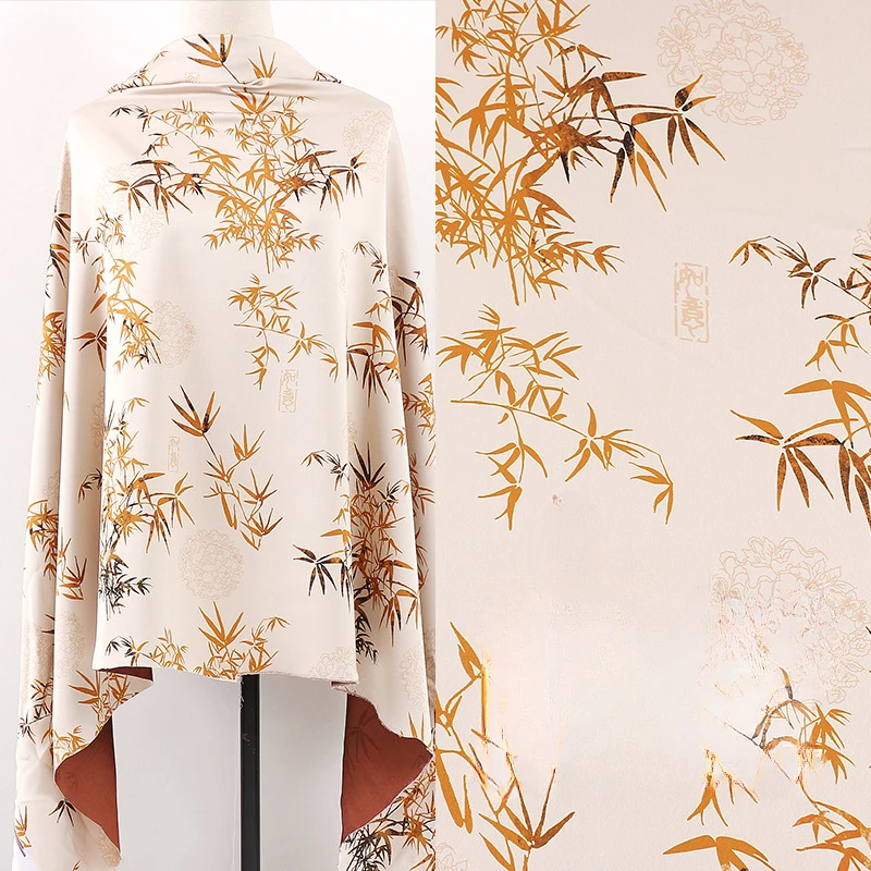 Acetate Satin Digital Printed Fabric Cheongsam Dress Material Fall Winter Elderly Women Wrinkle Free in Stock Luxury Textile
Acetate Satin Digital Printed Fabric Cheongsam Dress Material Fall Winter Elderly Women Wrinkle Free in Stock Luxury Textile