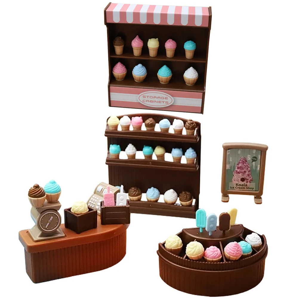Mini Ice Cream Shop Landscaping Miniature Toy Cake Cabinet Decoration Children’s Toys Delicate Model Plastic Furniture
Mini Ice Cream Shop Landscaping Miniature Toy Cake Cabinet Decoration Children’s Toys Delicate Model Plastic Furniture