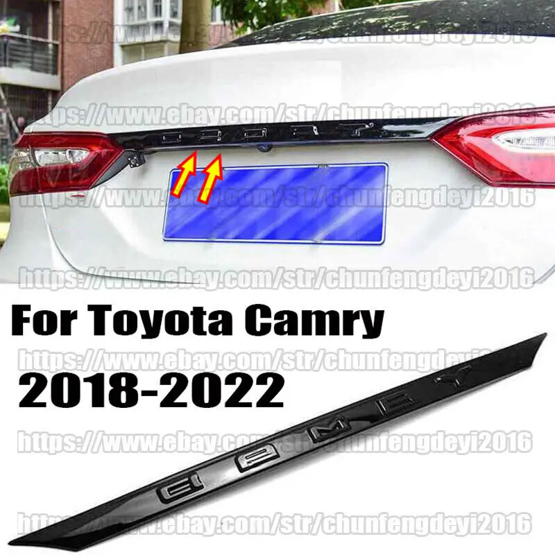 For Toyota Camry 2018-2022 Glossy Black Rear Door Trunk Lid Tailgate Strip Trim car accessories
For Toyota Camry 2018-2022 Glossy Black Rear Door Trunk Lid Tailgate Strip Trim car accessories