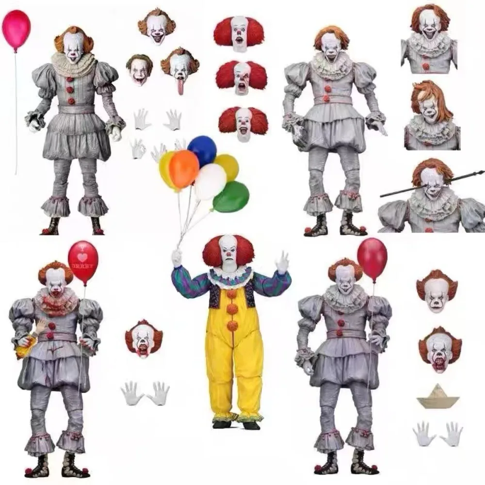 IT Pennywise Action Figure NECA Horror Movie Collectible Fully Poseable Articulated Doll Toys Display Model Gift for Kids Fans
IT Pennywise Action Figure NECA Horror Movie Collectible Fully Poseable Articulated Doll Toys Display Model Gift for Kids Fans