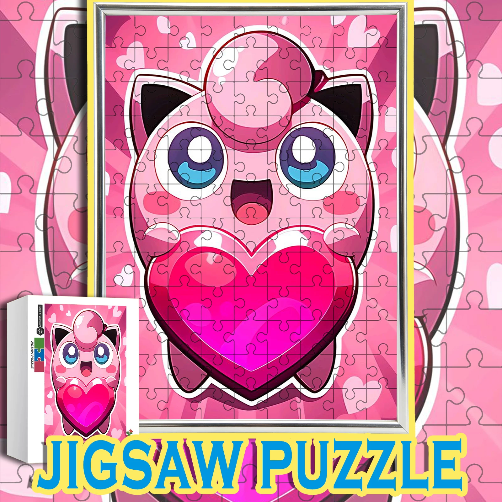 Cute Pink Heart Jigglypuff Fairy Type Anime Wooden Jigsaw Puzzle 108/200/300/500/1000pcs Color Box
Cute Pink Heart Jigglypuff Fairy Type Anime Wooden Jigsaw Puzzle 108/200/300/500/1000pcs Color Box