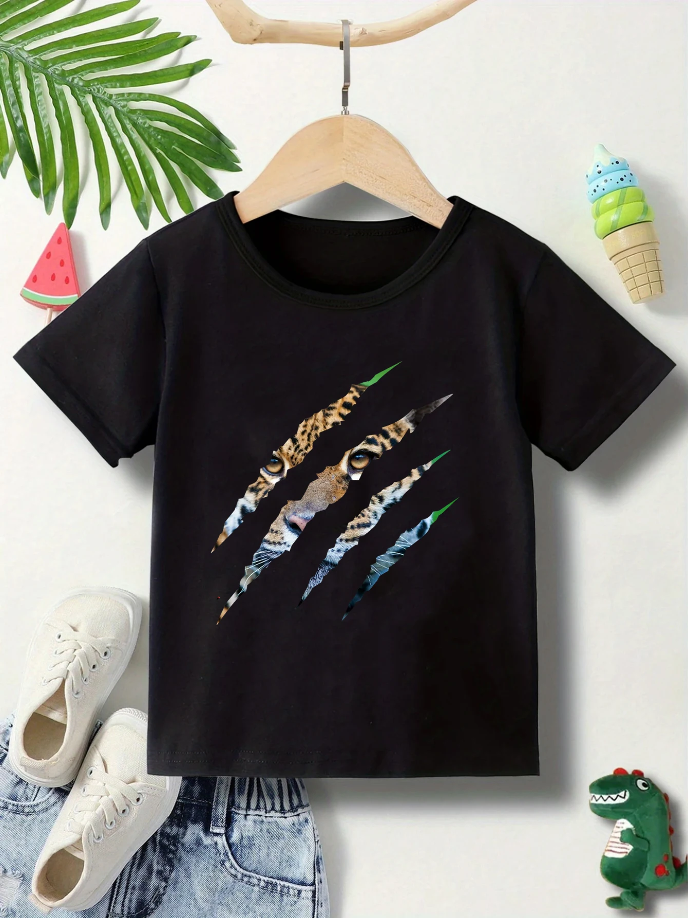 New Boys T-Shirt Funny Tiger Claw Print Kids T-Shirt Fashion Casual Boys Clothes Round Neck Summer Short Sleeve Solid Shirt Tops
New Boys T-Shirt Funny Tiger Claw Print Kids T-Shirt Fashion Casual Boys Clothes Round Neck Summer Short Sleeve Solid Shirt Tops