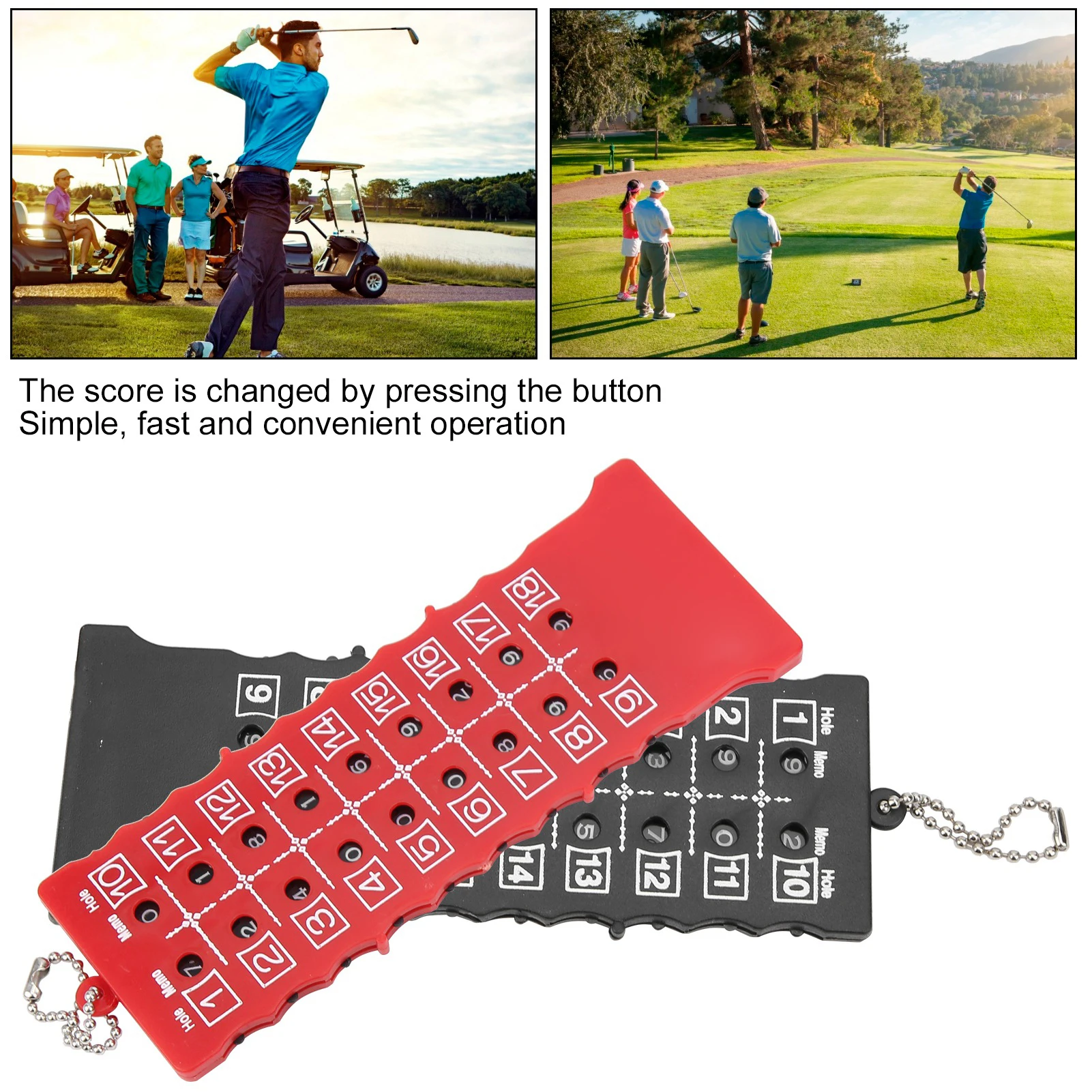 ZK30 2pcs 18 Hole Golf Score Counter Scoreboard Training Practice Competition Accessory Black Red
ZK30 2pcs 18 Hole Golf Score Counter Scoreboard Training Practice Competition Accessory Black Red