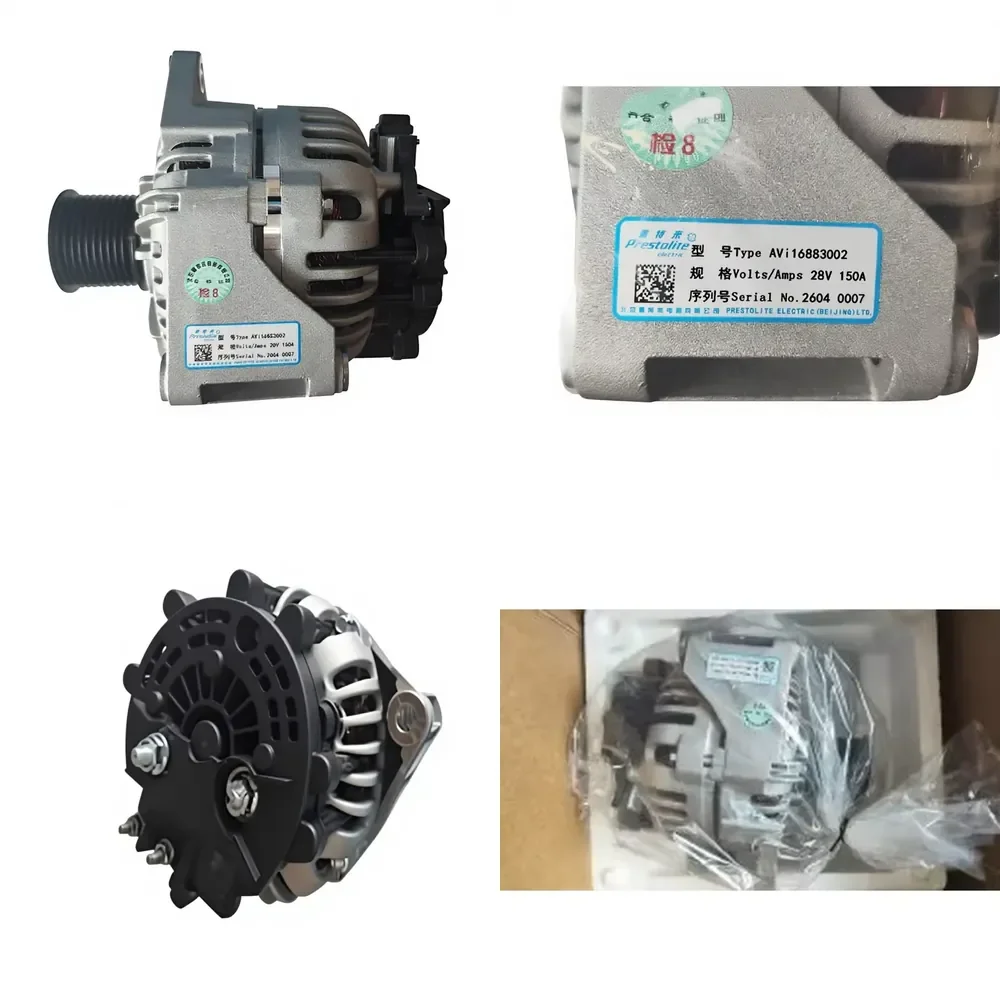 Universal Bus Body Spare Parts 28V 150A Prestolite Alternator AVI16883002 for Coach Touring Bus
Universal Bus Body Spare Parts 28V 150A Prestolite Alternator AVI16883002 for Coach Touring Bus