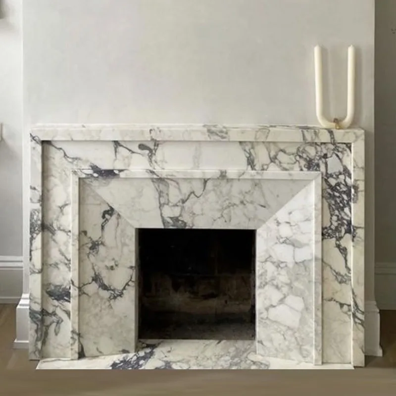 Stone fireplace French American marble fireplace Large flower white stone fireplace decorative cabinet Bulgari white wall stove
Stone fireplace French American marble fireplace Large flower white stone fireplace decorative cabinet Bulgari white wall stove
