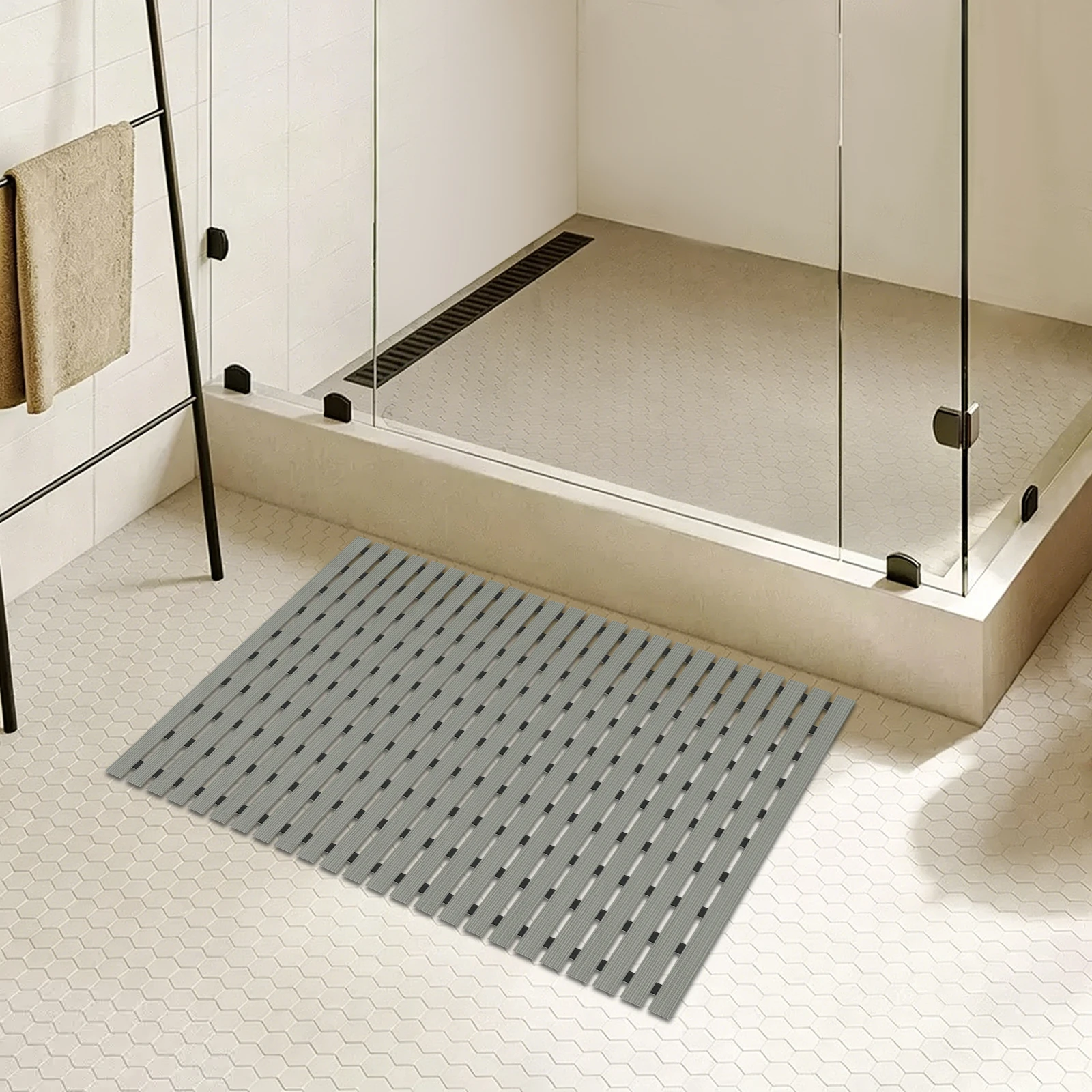 Shower Mat, Slip-Prevention Pvc Shower Mat Bathroom Mat Inside Shower for Showers Bathrooms Poolside Areas and Other Indoor or Outdoor Spaces
Shower Mat, Slip-Prevention Pvc Shower Mat Bathroom Mat Inside Shower for Showers Bathrooms Poolside Areas and Other Indoor or Outdoor Spaces