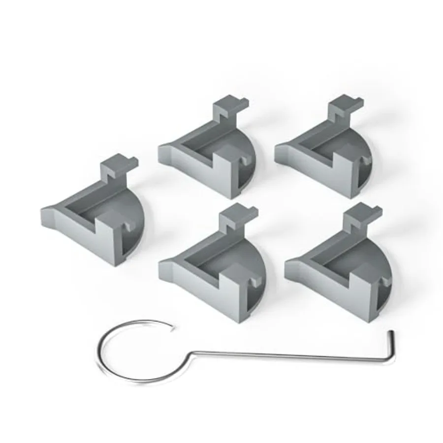 Tile Tray Supporters for Shower Drain, 5PCS Plastic Clips + 1PC Lifting Hook, Grey Fit Square Shower Drains
Tile Tray Supporters for Shower Drain, 5PCS Plastic Clips + 1PC Lifting Hook, Grey Fit Square Shower Drains
