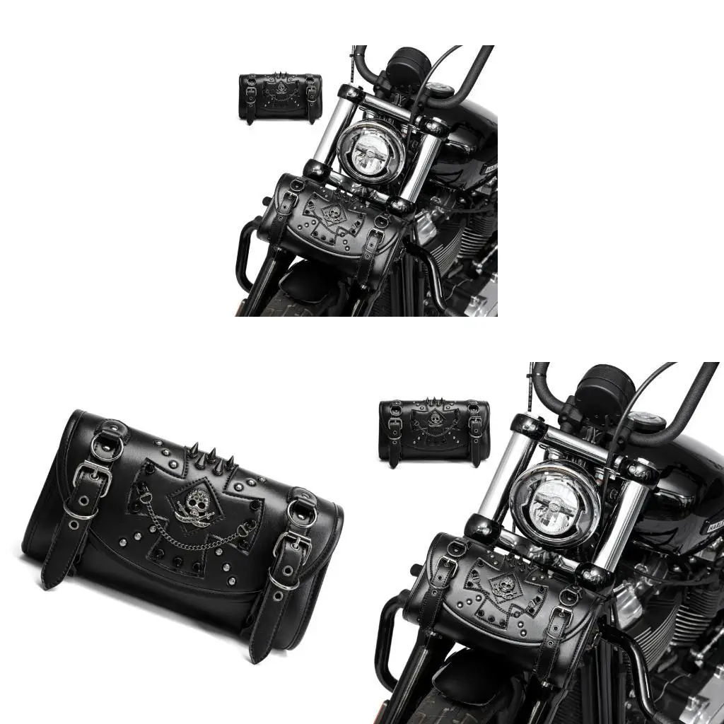 Waterproof Motorcycle Headlight Saddlebag With Punk Studs And Spacious Compartments For Daily Commuting H9EE
Waterproof Motorcycle Headlight Saddlebag With Punk Studs And Spacious Compartments For Daily Commuting H9EE