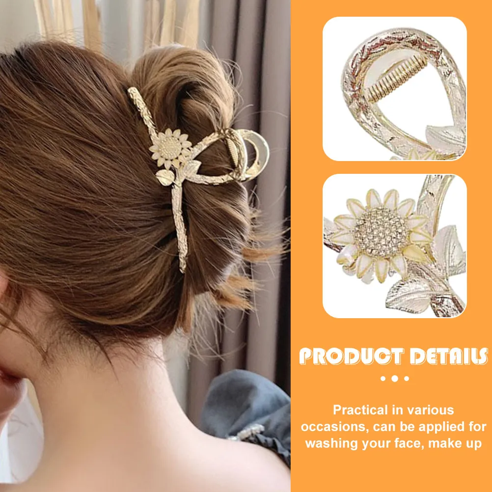 Rhinestone Hair Claw Sunflower Design Metal Jaw Clip for Women Fashionable Accessories Hair Claws Claw Clips Jaw Clips
Rhinestone Hair Claw Sunflower Design Metal Jaw Clip for Women Fashionable Accessories Hair Claws Claw Clips Jaw Clips