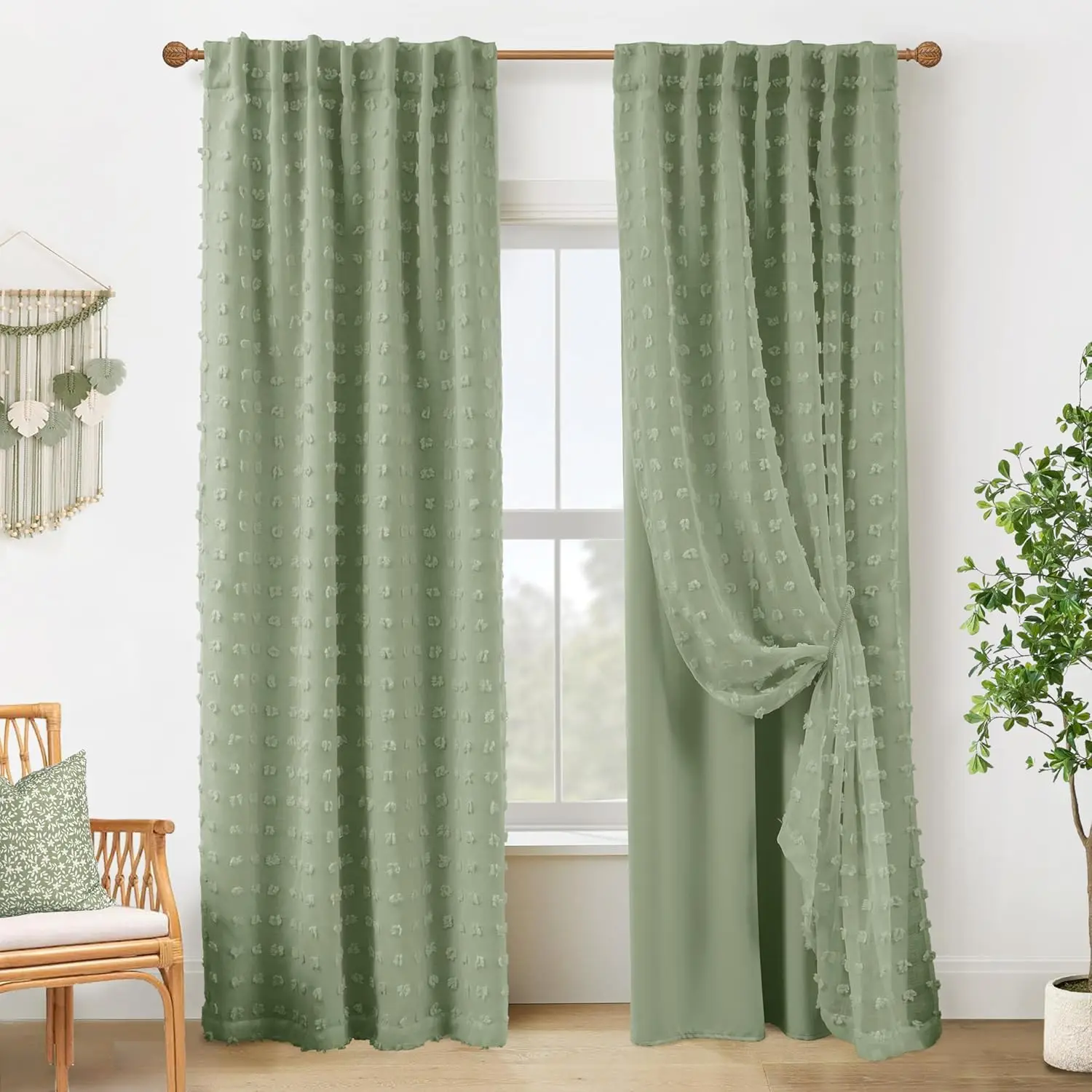 Lightweight Blackout Curtains with Pom Pom Pattern for Bedroom 84 Inches Long 2 Panels
Lightweight Blackout Curtains with Pom Pom Pattern for Bedroom 84 Inches Long 2 Panels