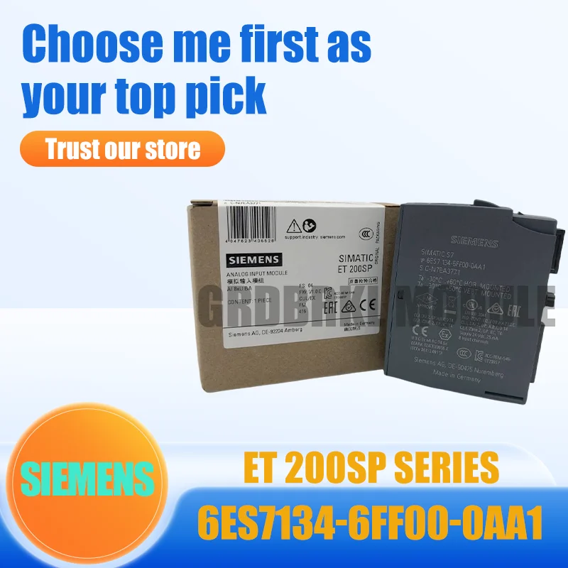 SIEMENS New Original 6ES7134-6FF00-0AA1 6ES7 134-6FF00-0AA1 ET 200SP Analog input module
SIEMENS New Original 6ES7134-6FF00-0AA1 6ES7 134-6FF00-0AA1 ET 200SP Analog input module