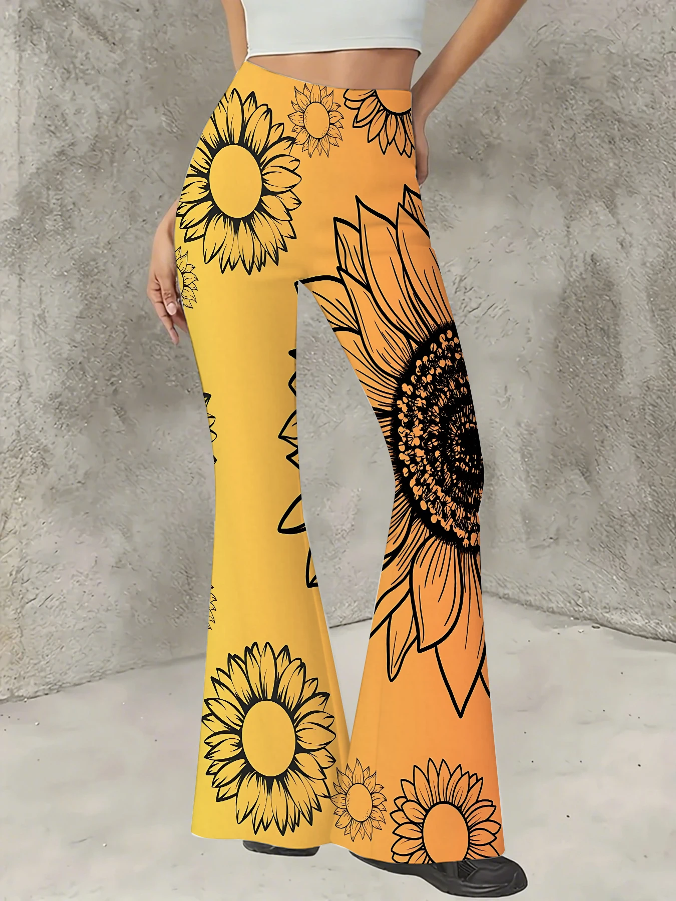 Women's Floral Print Flare Pants Elegant Stretchy Bell Bottom Trousers Summer
Women's Floral Print Flare Pants Elegant Stretchy Bell Bottom Trousers Summer