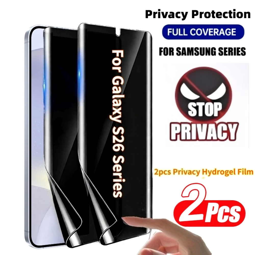 2Pcs Anti Spy Hydrogel Films for Samsung Galaxy S26 S25 S24 Ultra S23 S22 S21 Plus S25 S24 S23 FE Anti-Scratch Screen Protector
2Pcs Anti Spy Hydrogel Films for Samsung Galaxy S26 S25 S24 Ultra S23 S22 S21 Plus S25 S24 S23 FE Anti-Scratch Screen Protector