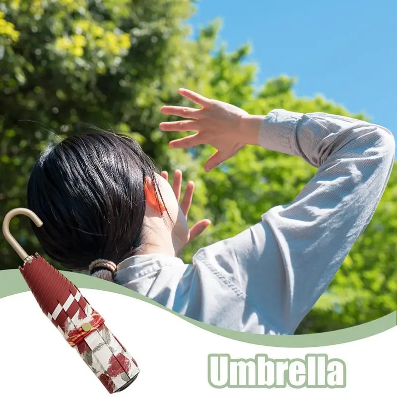 Travel Umbrella Manual Sun Umbrella Compact J Stick Handle Folding Canopy For Rain Daily Travel Walking Hiking Beach Commuting
Travel Umbrella Manual Sun Umbrella Compact J Stick Handle Folding Canopy For Rain Daily Travel Walking Hiking Beach Commuting