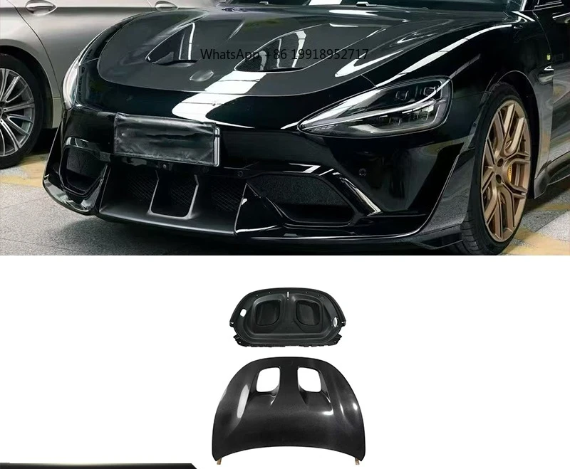 High Quality Dry Carbon Fiber Vented Hood for Xiaomi SU7 Ultra, 1:1 OEM Position Engine Hood with Inner Trunk, Car Exterior
High Quality Dry Carbon Fiber Vented Hood for Xiaomi SU7 Ultra, 1:1 OEM Position Engine Hood with Inner Trunk, Car Exterior