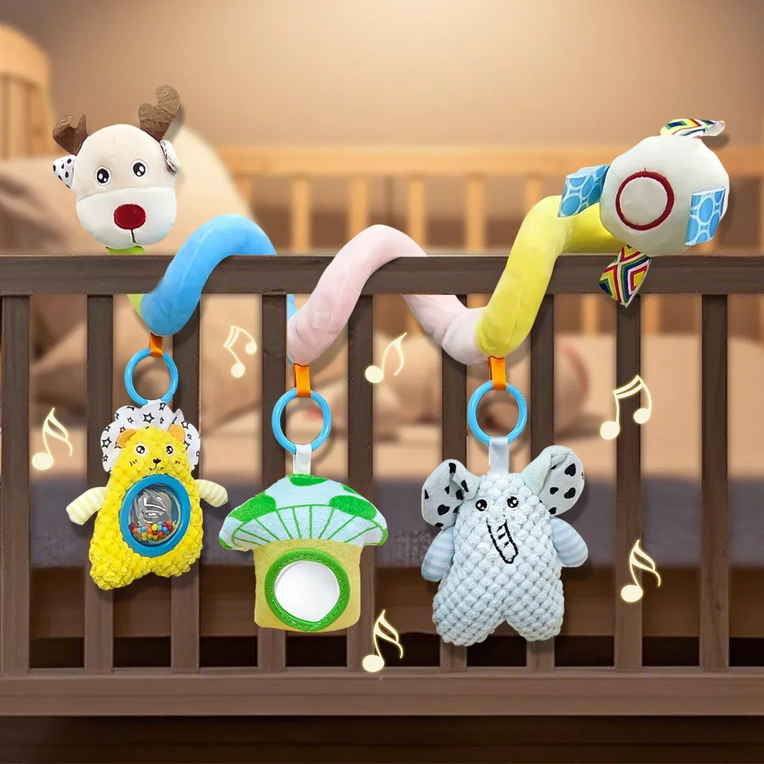 Stroller Hanging Doll Baby Rattles Mobiles Educational Toys Activity Spiral Crib Toddler Bed Bell Baby Bed Sensory Toys Gifts
Stroller Hanging Doll Baby Rattles Mobiles Educational Toys Activity Spiral Crib Toddler Bed Bell Baby Bed Sensory Toys Gifts