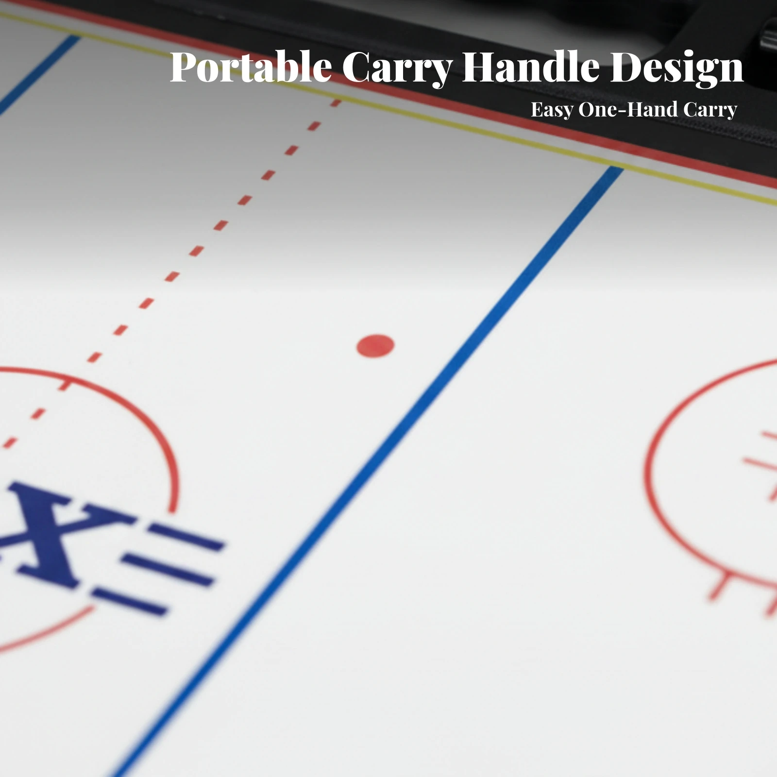 Handheld Hockey Coaching Board Built-in Handle Ice Hockey Coaching Board Sports Equipment Rink Diagram for Coaches
Handheld Hockey Coaching Board Built-in Handle Ice Hockey Coaching Board Sports Equipment Rink Diagram for Coaches